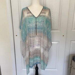 Chico’s women’s turquoise swim cover up